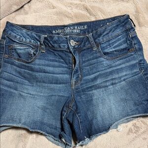 American Eagle Outfitters Women's Dark Blue Jean Shorts